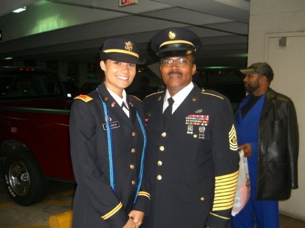 CSM Carlton Branch and daughter  Capt. Jessica Branch 